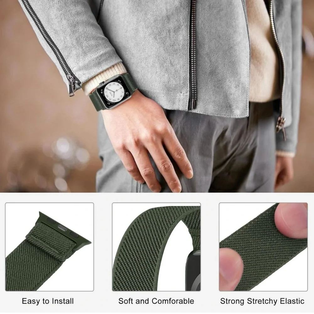 Stretchy Apple Watch Bands (Pack of 2)